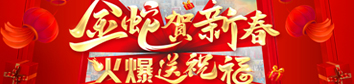 金蛇賀新春，火爆送祝福！